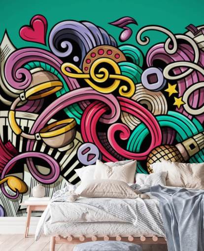 colourful instrument graffiti wallpaper colourful instrument graffiti wallpaper