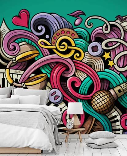 colourful instrument graffiti wallpaper colourful instrument graffiti wallpaper