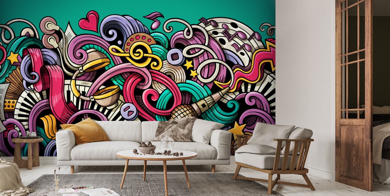 Music Street Art Wallpaper Wallsauce US