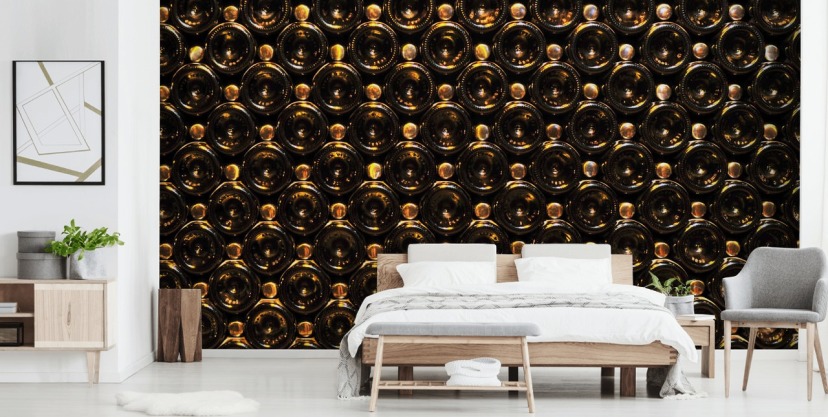 A closer look at Textured Paper Wallpaper For Wine And Drink Decor