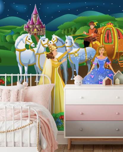 princesse, fée marraine et cheval et calèche fond d'écran de dessin animé princesse, fée marraine et cheval et calèche fond d'écran de dessin animé