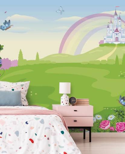 prinsespaleis in sprookjesland behang prinsespaleis in sprookjesland behang