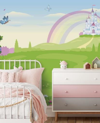prinsesse palads i eventyr jord tapet prinsesse palads i eventyr jord tapet