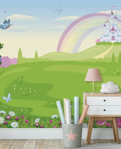 Prinzessin Palast im Märchenland Tapete