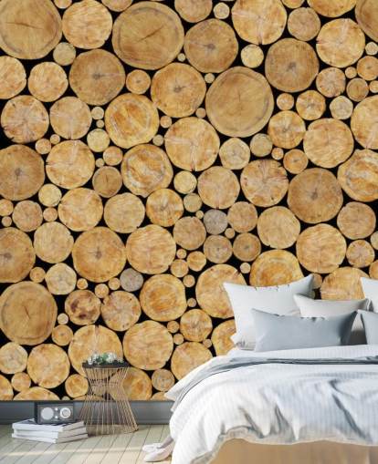 Log Pile Wallpaper