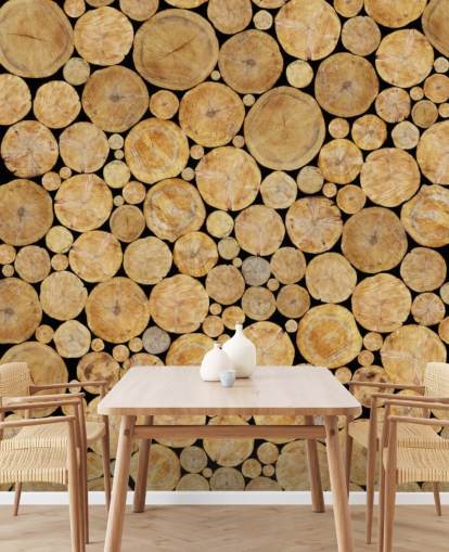 Log Pile Wallpaper