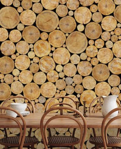 Log Pile Wallpaper