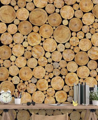 Log Pile Wallpaper