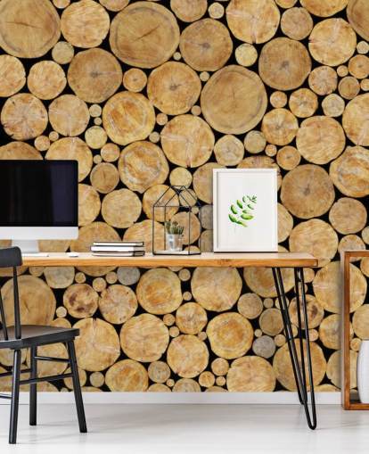 Log Pile Wallpaper