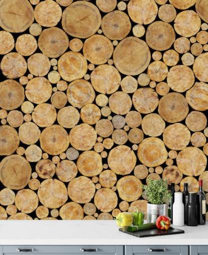 Log Pile Wallpaper