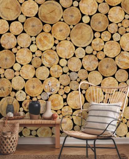 Log Pile Wallpaper