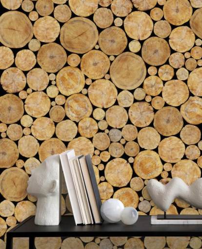 Log Pile Wallpaper