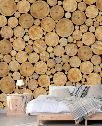 Log Pile Wallpaper