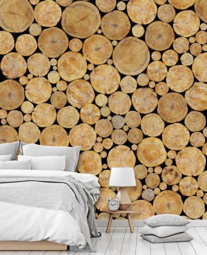 Log Pile Wallpaper