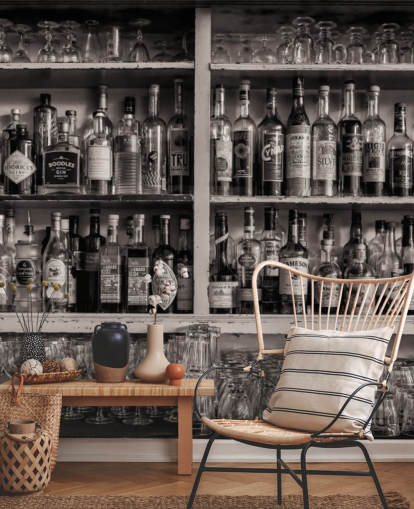 black and white bottles on shelf behind a bar wallpaper black and white bottles on shelf behind a bar wallpaper
