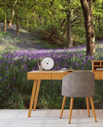 papier peint texas bluebell woodland