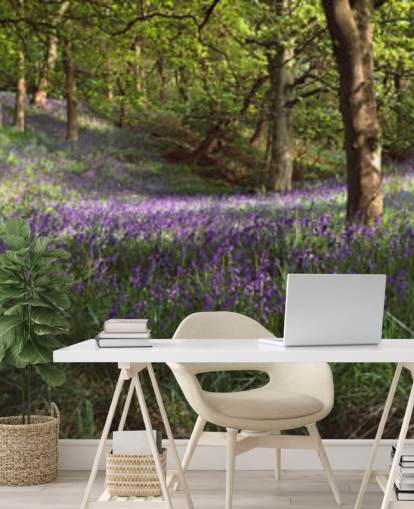 texas bluebell woodland wallpaper