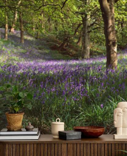 texas bluebell skog tapet