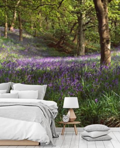 carta da parati texas bluebell woodland