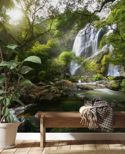 cachoeira da montanha e papel de parede da foto cachoeira da montanha e papel de parede da foto