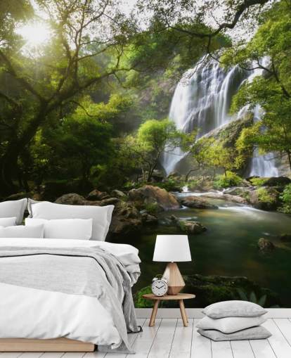 cachoeira da montanha e papel de parede da foto