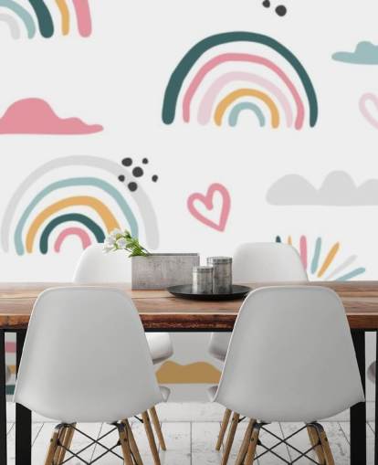 fondo de pantalla pastel Rainbow Doodles fondo de pantalla pastel Rainbow Doodles