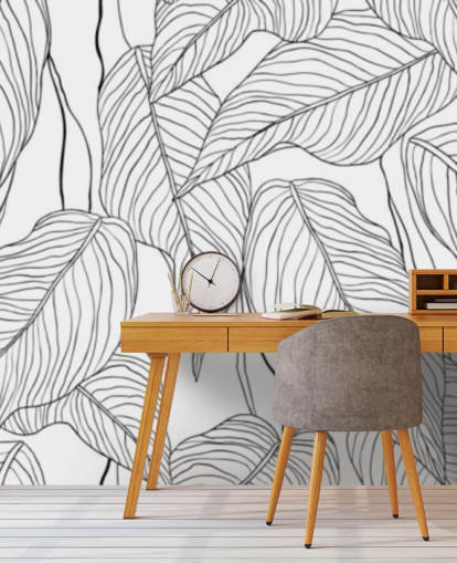 illustrierte tropische Blätter