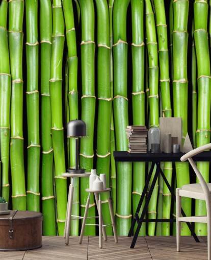 Green Stalks of Bamboo Wallpaper