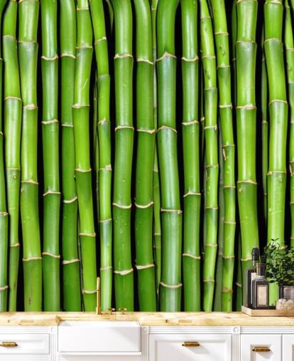 Green Stalks of Bamboo Wallpaper Green Stalks of Bamboo Wallpaper