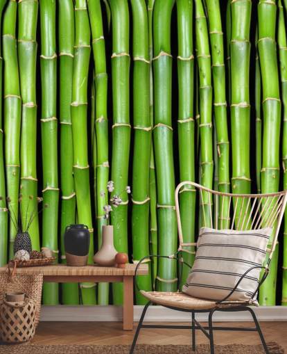 Green Stalks of Bamboo Wallpaper Green Stalks of Bamboo Wallpaper