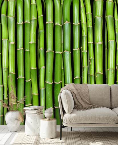 Green Stalks of Bamboo Wallpaper Green Stalks of Bamboo Wallpaper