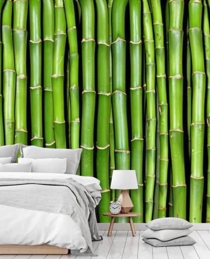 Green Stalks of Bamboo Wallpaper