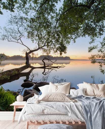 mural de papel de parede de lago tranquilo chamado Lake View by 1x para escritórios domésticos e empresas