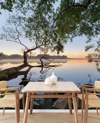 carta da parati murale Peaceful Lake View by 1x per casa, uffici e aziende