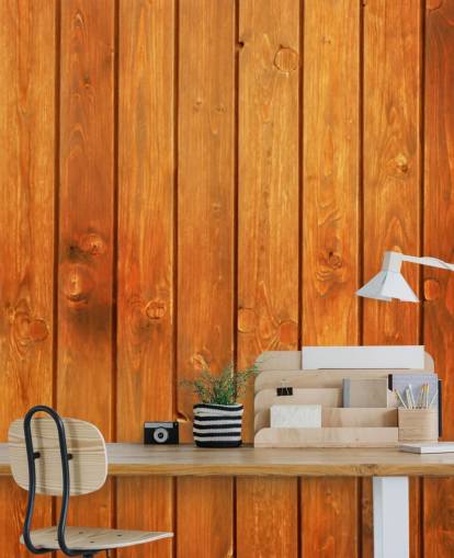 Brown Panels Wallpaper