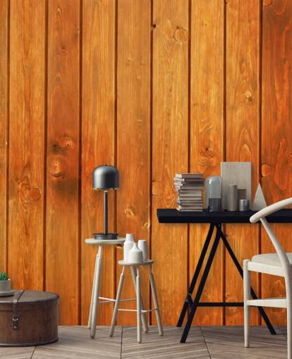 Brown Panels Wallpaper