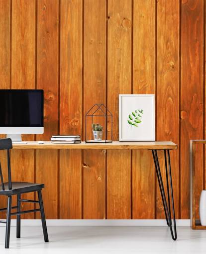 Brown Panels Wallpaper