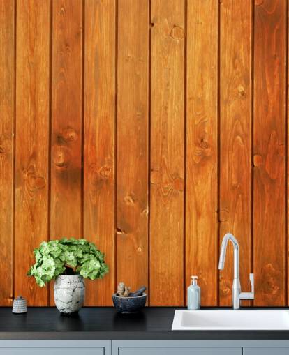 Brown Panels Wallpaper