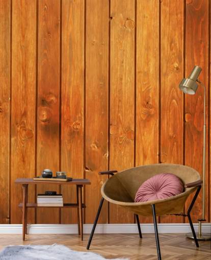 Brown Panels Wallpaper