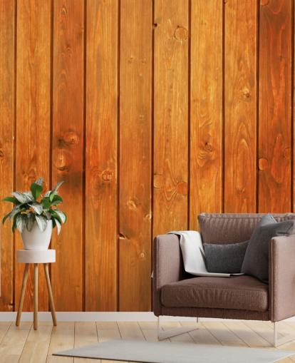 Brown Panels Wallpaper