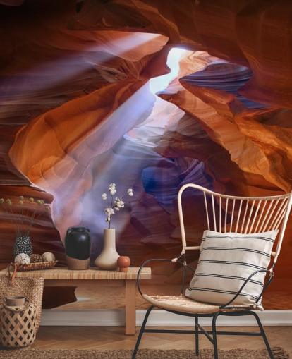 grotte de sable avec lumière filtrant à travers le papier peint grotte de sable avec lumière filtrant à travers le papier peint