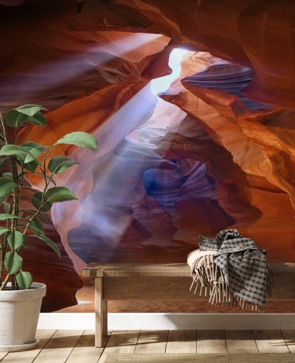 sandige Höhle mit Licht, das durch die Tapete dringt sandige Höhle mit Licht, das durch die Tapete dringt