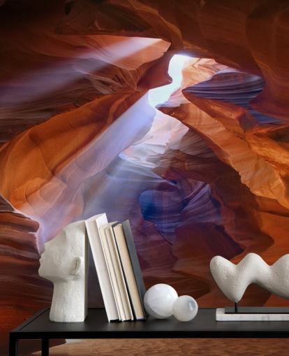 sandig grotta med ljusfiltrering genom tapeter sandig grotta med ljusfiltrering genom tapeter