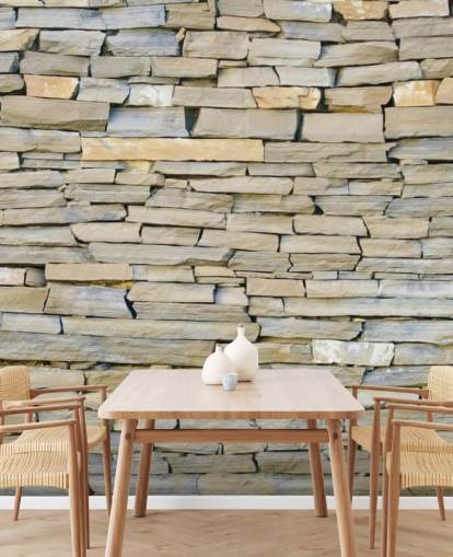 Grey and Sandstone Wallpaper