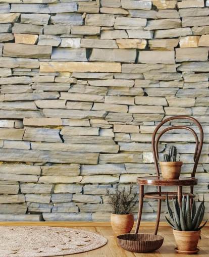 Carta da parati grigia e arenaria