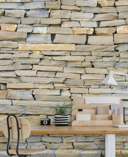 Grey and Sandstone Wallpaper