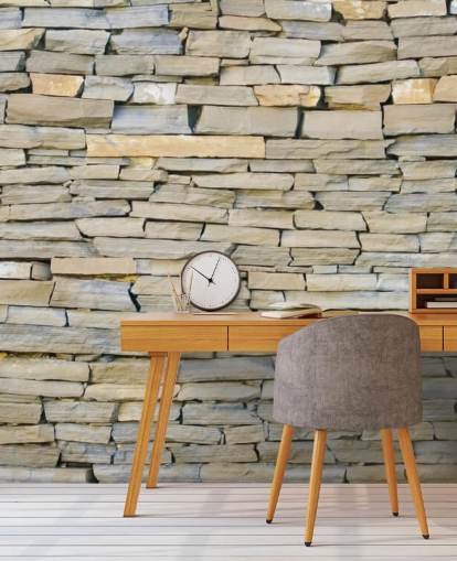 Grey and Sandstone Wallpaper