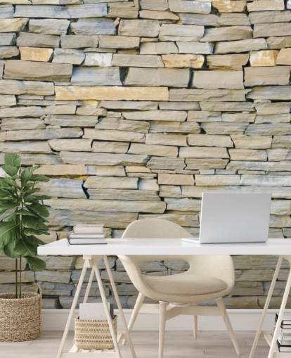 Grey and Sandstone Wallpaper