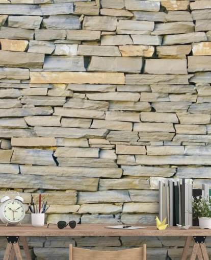 Grey and Sandstone Wallpaper