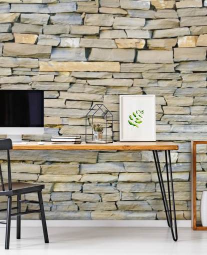 Grey and Sandstone Wallpaper